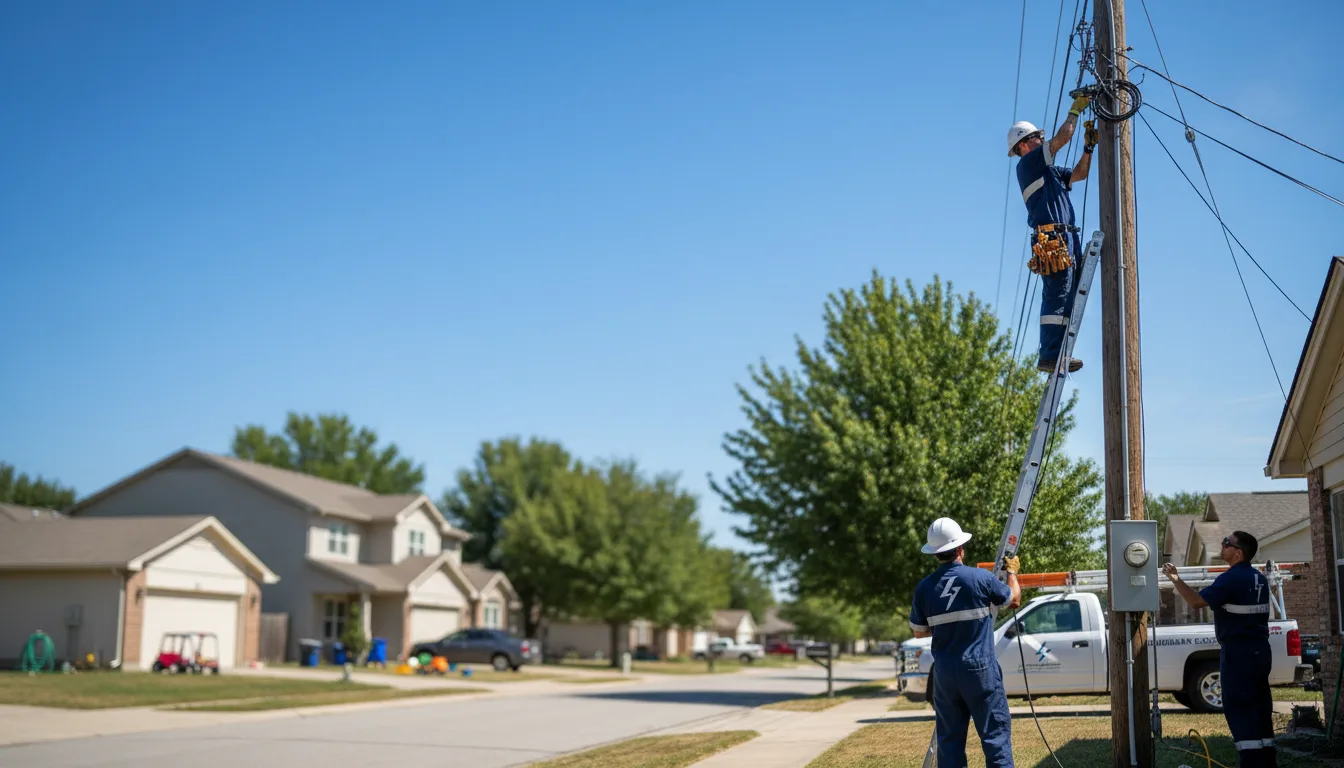 Residential electrician providing installation services in Clermont, GA